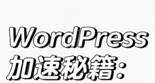 【Wordpress加速秘籍】如何让网站快到飞起？